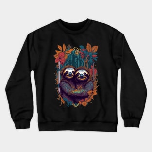 Sloth Serenade - Celebrating Nature's Zen Masters Crewneck Sweatshirt